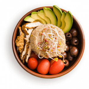 Salade avec burratina